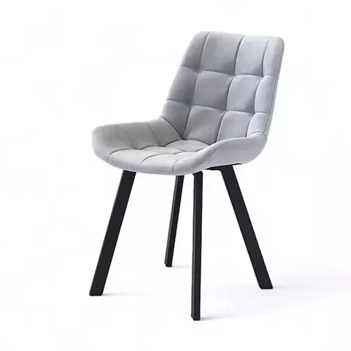 Стул Дамар-2 светло-серый, профиль черный - Мебель для дома и офиса — широкий ассортимент, цены от производителя | M-FantaZi96.ru