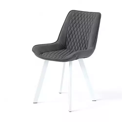 Стул Дамар-3 серый, профиль белый - Мебель для дома и офиса — широкий ассортимент, цены от производителя | M-FantaZi96.ru