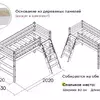 Полувысокая Кровать Соня Вариант 6 с наклонной лестницей  Белый - Мебель для дома и офиса — широкий ассортимент, цены от производителя | M-FantaZi96.ru