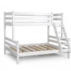 Кровать двухъярусная с наклонной лестницей "Адель-2" Белый - Мебель для дома и офиса — широкий ассортимент, цены от производителя | M-FantaZi96.ru