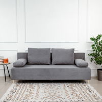 Диван Genry велюр серый - Мебель для дома и офиса — широкий ассортимент, цены от производителя | M-FantaZi96.ru