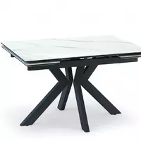 Стол Дели белый 1400/профиль черный х-образный № 11 - Мебель для дома и офиса — широкий ассортимент, цены от производителя | M-FantaZi96.ru