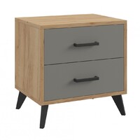 Тумба прикроватная Svetlana Loft Дуб золотой/Серый - Мебель для дома и офиса — широкий ассортимент, цены от производителя | M-FantaZi96.ru