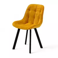 Стул Дамар-1 горчица, профиль черный - Мебель для дома и офиса — широкий ассортимент, цены от производителя | M-FantaZi96.ru
