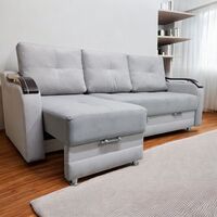 Диван "Трансформер-Ника" серый - Мебель для дома и офиса — широкий ассортимент, цены от производителя | M-FantaZi96.ru