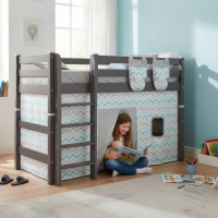 Полувысокая Кровать Соня Вариант 5 с прямой лестницей Лаванда - Мебель для дома и офиса — широкий ассортимент, цены от производителя | M-FantaZi96.ru