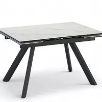 Стол Дели белый 1400/профиль черный № 9 - Мебель для дома и офиса — широкий ассортимент, цены от производителя | M-FantaZi96.ru