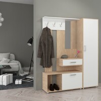 Комплект для прихожей Энтер-1 Дуб сонома/Белый - Мебель для дома и офиса — широкий ассортимент, цены от производителя | M-FantaZi96.ru