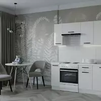 Кухонный гарнитур Белый глянец 1800 - Мебель для дома и офиса — широкий ассортимент, цены от производителя | M-FantaZi96.ru