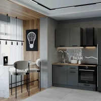 Кухонный гарнитур Антрацит 1600 мм - Мебель для дома и офиса — широкий ассортимент, цены от производителя | M-FantaZi96.ru