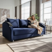 Диван Еврокнижка-1 синий - Мебель для дома и офиса — широкий ассортимент, цены от производителя | M-FantaZi96.ru