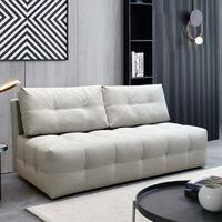 Диван прямой Лайн Клетка светло-серый - Мебель для дома и офиса — широкий ассортимент, цены от производителя | M-FantaZi96.ru