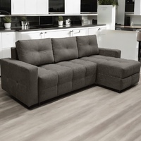 Диван угловой Симпл Клетка с оттоманкой, коричневый велюр - Мебель для дома и офиса — широкий ассортимент, цены от производителя | M-FantaZi96.ru