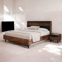 Кровать двухспальная "Браун" Таксония/Мрамор  - Мебель для дома и офиса — широкий ассортимент, цены от производителя | M-FantaZi96.ru