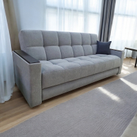 Диван с подлокотниками "Бук" светло серый - Мебель для дома и офиса — широкий ассортимент, цены от производителя | M-FantaZi96.ru