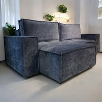 Диван Бокс с оттоманкой  синий - Мебель для дома и офиса — широкий ассортимент, цены от производителя | M-FantaZi96.ru