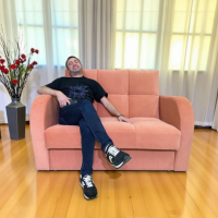 Диван Рэй 1200 Клетка розовый - Мебель для дома и офиса — широкий ассортимент, цены от производителя | M-FantaZi96.ru