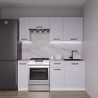 Кухонный гарнитур Смоки 1800 - Мебель для дома и офиса — широкий ассортимент, цены от производителя | M-FantaZi96.ru