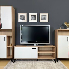 Гостиная Oskar Trio Дуб Сонома/Белый - Мебель для дома и офиса — широкий ассортимент, цены от производителя | M-FantaZi96.ru