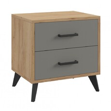 Тумба прикроватная Svetlana Loft Дуб золотой/Серый - Мебель для дома и офиса — широкий ассортимент, цены от производителя | M-FantaZi96.ru