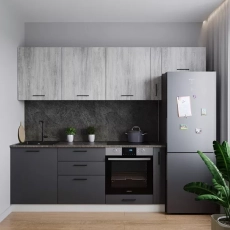 Кухни ширина 2550 мм - Мебель для дома и офиса — широкий ассортимент, цены от производителя | M-FantaZi96.ru