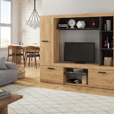 Гостиная Oskar-3 Дуб Золотой/Венге - Мебель для дома и офиса — широкий ассортимент, цены от производителя | M-FantaZi96.ru