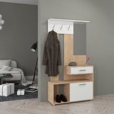 Прихожая Энтер-1 Дуб сонома/Белый - Мебель для дома и офиса — широкий ассортимент, цены от производителя | M-FantaZi96.ru