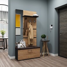 Комплект для прихожей Энтер-2 Венге/Дуб золотой - Мебель для дома и офиса — широкий ассортимент, цены от производителя | M-FantaZi96.ru