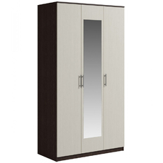 Шкаф 3-х дверный с зеркалом Svetlana Венге/Дуб молочный - Мебель для дома и офиса — широкий ассортимент, цены от производителя | M-FantaZi96.ru