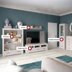 Модульная гостиная "Прованс" Композиция №3 - Мебель для дома и офиса — широкий ассортимент, цены от производителя | M-FantaZi96.ru