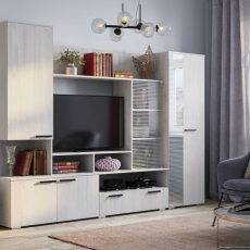 Гостиная Денди 2600 Ясень белый - Мебель для дома и офиса — широкий ассортимент, цены от производителя | M-FantaZi96.ru
