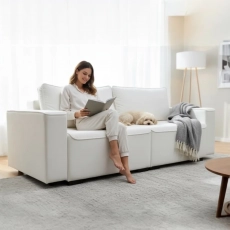 Диван модульный "Трансформер-2" белый - Мебель для дома и офиса — широкий ассортимент, цены от производителя | M-FantaZi96.ru