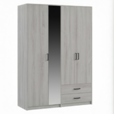 Шкаф 4 двери Svetlana Loft с зеркалом, Сосна белая Loft - Мебель для дома и офиса — широкий ассортимент, цены от производителя | M-FantaZi96.ru