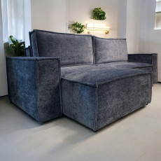 Диван Бокс с оттоманкой  синий - Мебель для дома и офиса — широкий ассортимент, цены от производителя | M-FantaZi96.ru