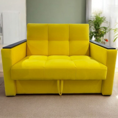 Диван Рэй 1200х2000 Клетка желтый - Мебель для дома и офиса — широкий ассортимент, цены от производителя | M-FantaZi96.ru