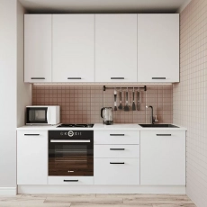 Кухонный гарнитур Белый глянец МДФ 2200 мм - Мебель для дома и офиса — широкий ассортимент, цены от производителя | M-FantaZi96.ru