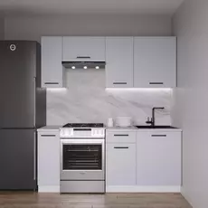 Кухонный гарнитур Смоки 1800 - Мебель для дома и офиса — широкий ассортимент, цены от производителя | M-FantaZi96.ru