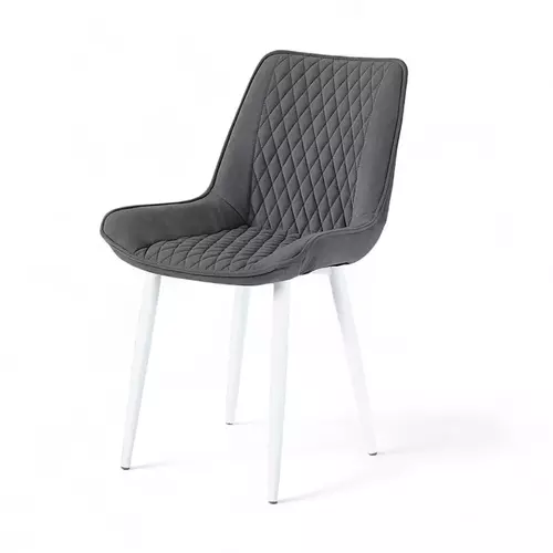 Стул Дамар-3 серый, конус белый - Мебель для дома и офиса — широкий ассортимент, цены от производителя | M-FantaZi96.ru