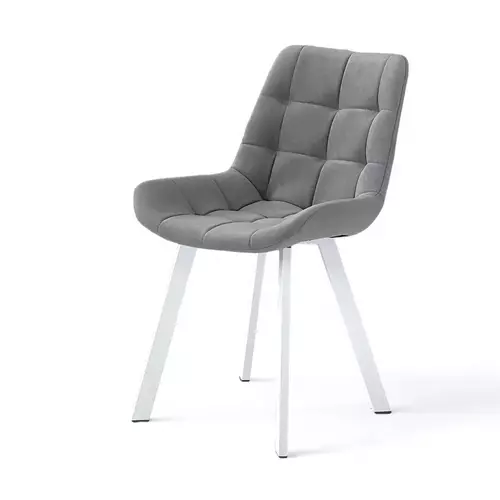 Стул Дамар-2 светло-серый, профиль белый - Мебель для дома и офиса — широкий ассортимент, цены от производителя | M-FantaZi96.ru