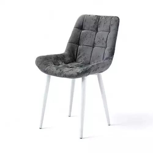 Стул Дамар-2 графит, конус белый - Мебель для дома и офиса — широкий ассортимент, цены от производителя | M-FantaZi96.ru