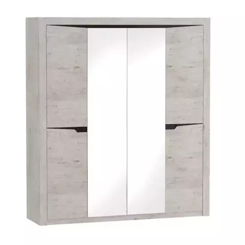 Шкаф четырехдверный с распашными дверями "Соренто" спальня Дуб бонифаций - Мебель для дома и офиса — широкий ассортимент, цены от производителя | M-FantaZi96.ru