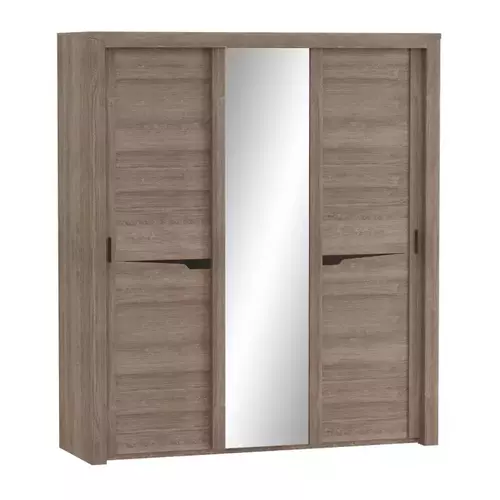 Шкаф трехдверный с раздвижными дверями "Соренто" спальня Дуб Стирлинг - Мебель для дома и офиса — широкий ассортимент, цены от производителя | M-FantaZi96.ru