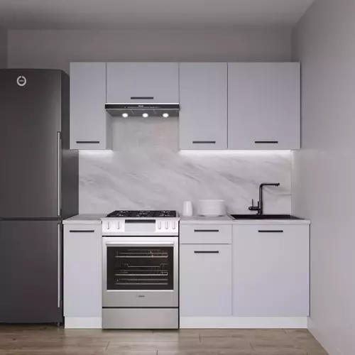 Кухонный гарнитур Смоки 1800 - Мебель для дома и офиса — широкий ассортимент, цены от производителя | M-FantaZi96.ru